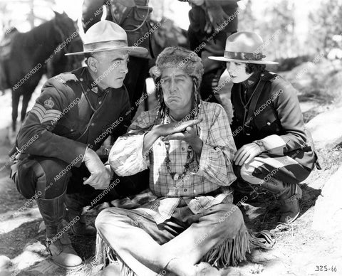 crp-16920 1928 Renee Adoree, Harry Carey RCMP officers MGM foreign silent film version Rose Marie crp-16920