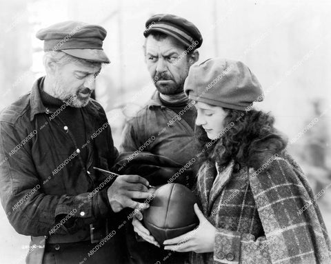 crp-17104 1926 candid Marceline Day gets football autographed silent film The Barrier crp-17104