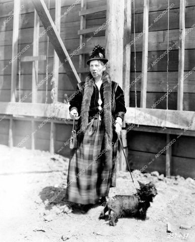 crp-17371 1928 Polly Moran w her Scotty Terrier dog silent film Bringing Up Father crp-17371