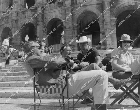 crp-01769 1963 director Michael Carreras cast and crew on location Hammer film Maniac crp-01769