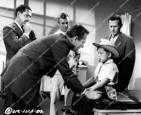 crp-18182 1957 Philip Carey, Ainslie Pryor, Jerry Mathers, Mike Garrett, Sam Gilman film The Shadow on the Window crp-18182