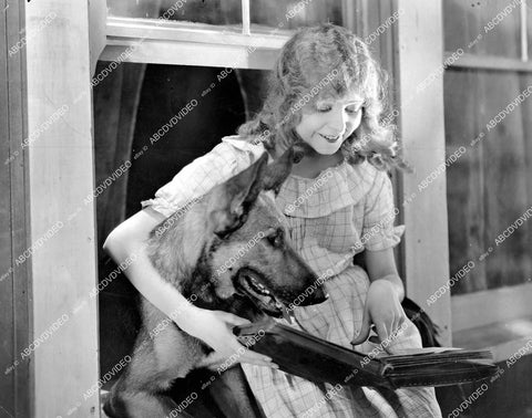 crp-18265 1926 Charlotte Stevens w dog Peter the Great silent film King of the Pack crp-18265