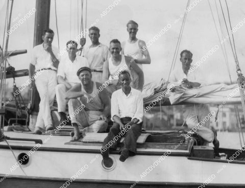 crp-01849 1932 boat racing Schooner Wins Ocean race Windjammer Garner Tullis,T.P.Richardson,Jack Miller,Charles Chminke crp-01849