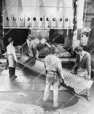 crp-01871 1940's business & industry Weber Showcase Co Plant die-stamping life boats from spare parts crp-01871