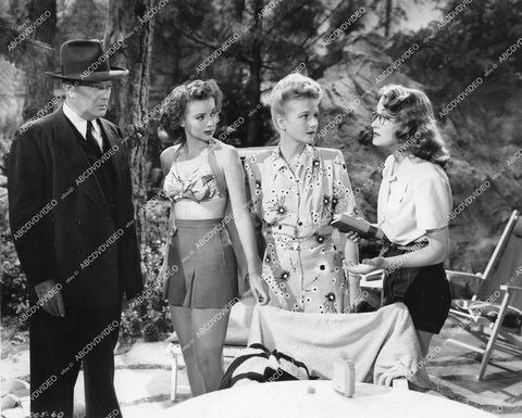 crp-18996 1944 Willard Robertson, Evelyn Keyes, Ann Harding, Nina Foch film Nine Girls crp-18996