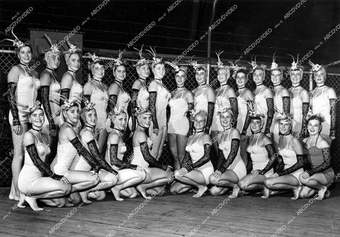 crp-19060 1955 Seattle Washington Seafair Carnival Aqua Follies sexy dancers in custom swimwear crp-19060