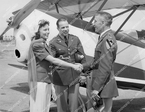 crp-01911 1930's aviation Lt Finley K Thomas, Col John A Roberson watch aviatrix Jean Towery sweetheart Pasadena Jr College crp-01911