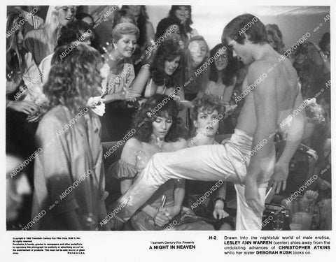 crp-02006 1983 shirtless Christopher Atkins stripping for Lesley Ann Warren, Deborah Rush film A Night in Heaven crp-02006