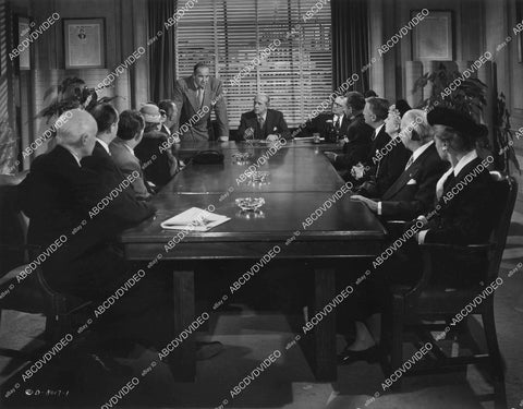 crp-02111 1951 Broderick Crawford at the board meeting film Scandal Sheet crp-02111