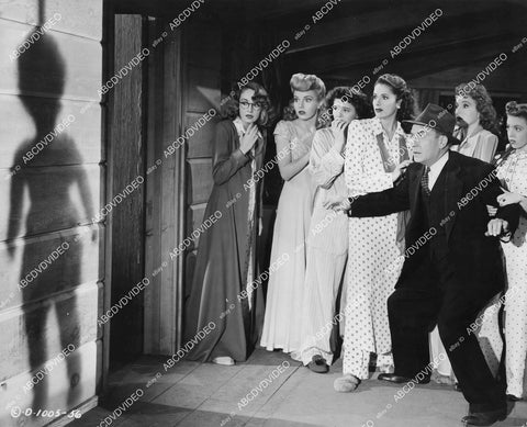 crp-02354 1944 Jinx Falkenburg, Nina Foch,Leslie Brooks,Shirley Mills,Evelyn Keyes,Ann Harding film Nine Girls crp-02354