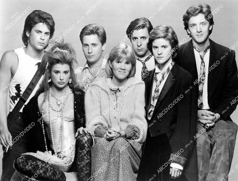 crp-02667 1988 Rob Lowe, Demi Moore, Mare Winningham, Emilio Estevez, Ally Sheedy TV St Elmo's Fire crp-02667