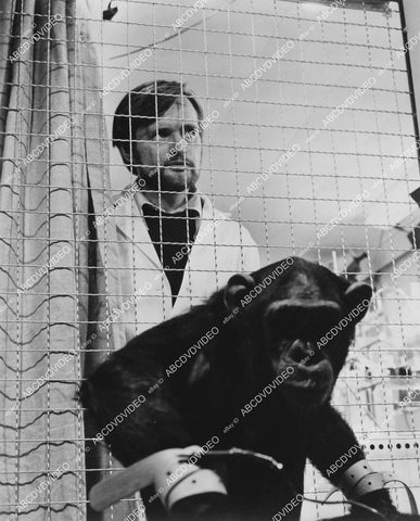 crp-02719 1970 David McCallum and monkey TVM Hauser's Memory crp-02719