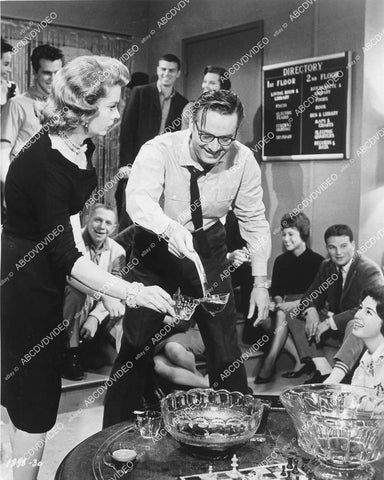crp-00273 1960 Steve Allen Jayne Meadows and some spiked punch film College Confidential crp-00273
