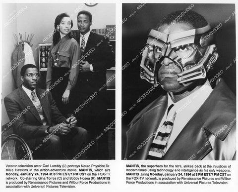 crp-03069 1994 Carl Lumbly, Gina Torres, Bobby Hosea TV M.A.N.T.I.S. crp-03069