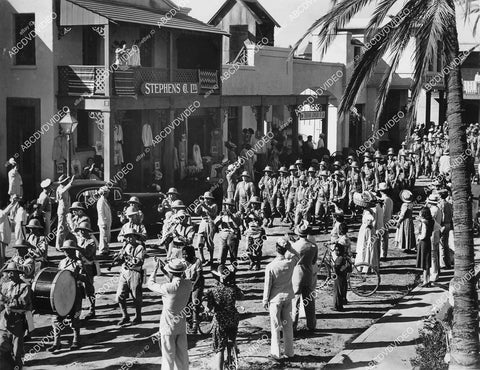 crp-03120 1942 military marching band sequence film Two Yanks in Trinidad crp-03120