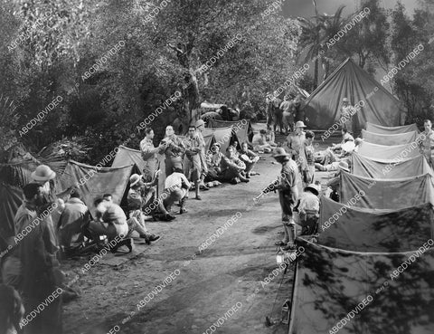 crp-03130 1942 soldiers pitching camp film Two Yanks in Trinidad crp-03130