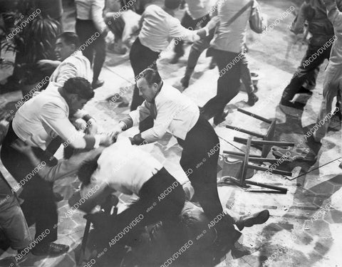 crp-03201 1942 knockdown dragout barroom fight sequence film Two Yanks in Trinidad crp-03201