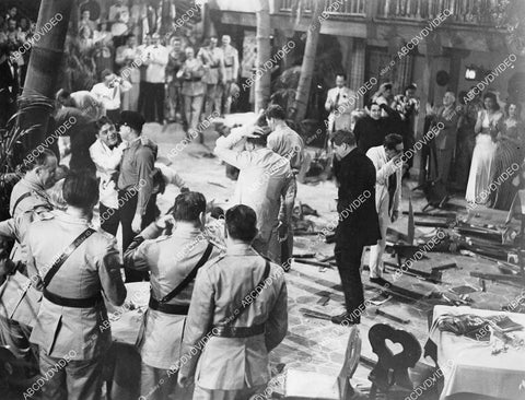 crp-03202 1942 knockdown dragout barroom fight sequence film Two Yanks in Trinidad crp-03202