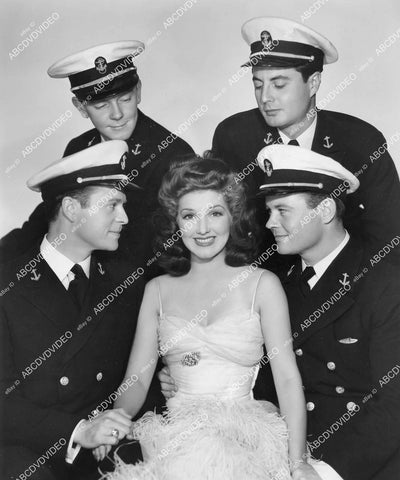 crp-03222 1942 Jean Parker, Larry Parks, Tom Brown, Phil & Stanley Brown film Hello, Annapolis crp-03222