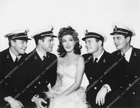 crp-03237 1942 Jean Parker, Larry Parks, Tom Brown, Phil & Stanley Brown film Hello, Annapolis crp-03237