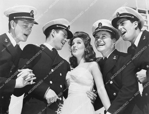 crp-03239 1942 Jean Parker, Larry Parks, Tom Brown, Phil & Stanley Brown film Hello, Annapolis crp-03239