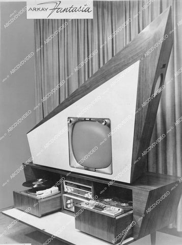 crp-03272 1950's Arkay Fantasia Television console unit w reel to reel audio, phonograph, stereo crp-03272