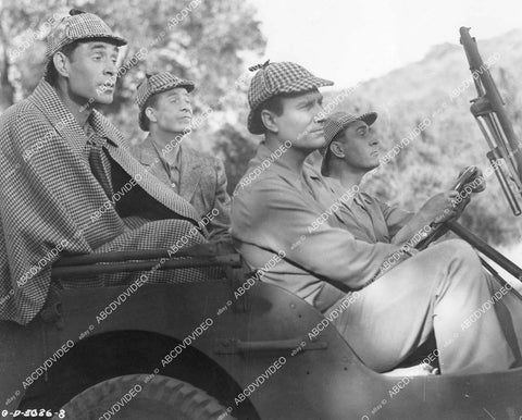 crp-03375 1946 Hoosier Hotshots Hezzy, Gabe, Gil, Ken in Sherlock Holmes hats film Lone Star Moonlight crp-03375