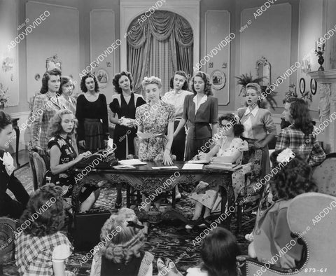 crp-00341 1946 Shirley Mills Jean Porter Janie Isbell and the college cuties film Betty Co-Ed crp-00341
