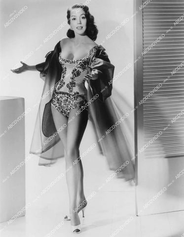 crp-03524 1950's music singer sexy & shapely Lisa Kirk in lingerie crp-03524