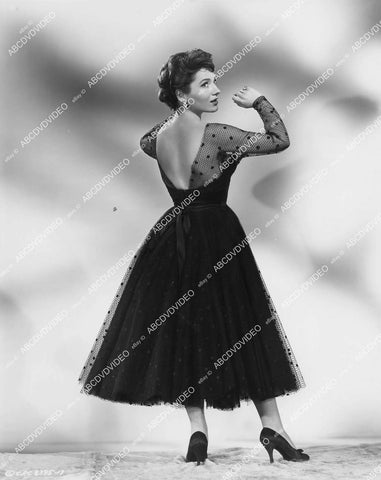crp-03546 1957 beautiful Valerie French, Jean Louis fashion portrait film The Garment Jungle crp-03546