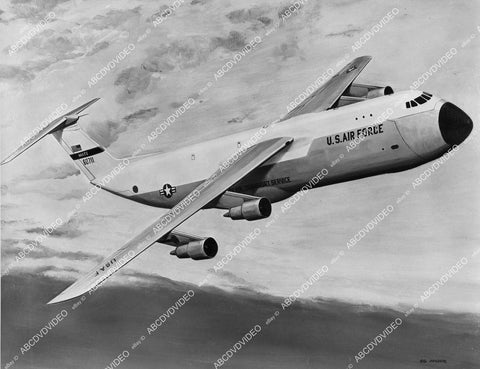 crp-00366 aviation artist conception new Air Force C-5A from Lockheed-Georgia Co w GE engines crp-00366