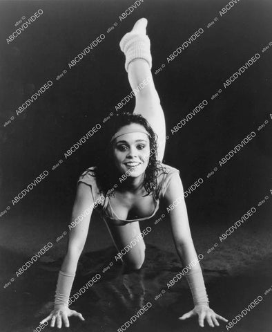 crp-03848 1984 sexy Cynthia Dale doing aerobics workout film Heavenly Bodies crp-03848