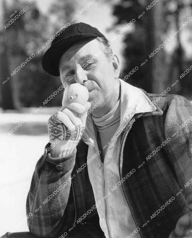 crp-04039 1936 Romaine Callendar smokes cigarette through snowball film And So They Were Married crp-04039