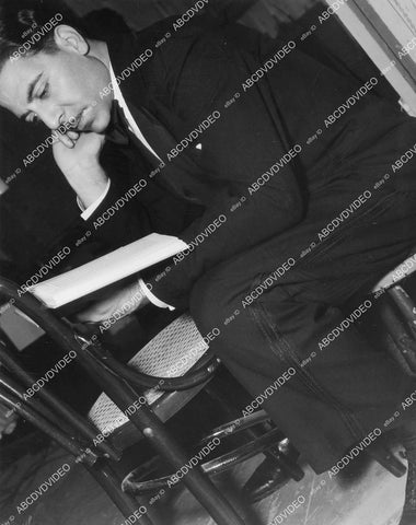 crp-04042 1936 Joseph Calleia going over the script on set film After the Thin Man crp-04042