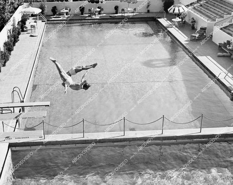 crp-04391 1938 Dutch Smith, Farid Sumaika off diving board short subject Double Diving crp-04391