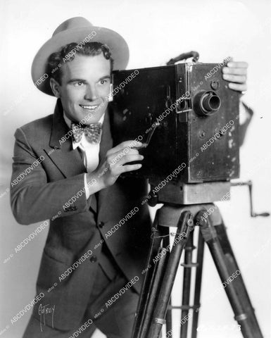 crp-04545 1928 Nick Stuart w his newsreel camera silent film News Parade crp-04545