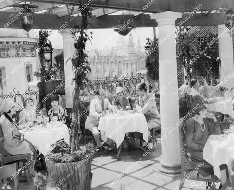 crp-04573 1928 Sally Phipps and cast lunch scene silent film News Parade crp-04573