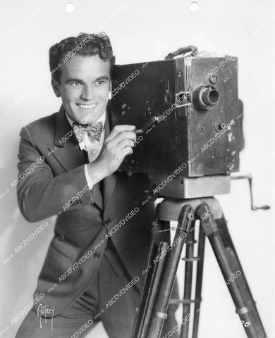 crp-04594 1928 Nick Stuart w his trusty newsreel camera silent film News Parade crp-04594