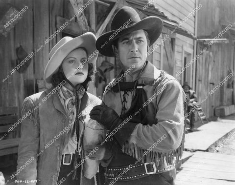 crp-04904 1938 Eleanor Hansen, Johnny Mack Brown serial film Flaming Frontiers crp-04904