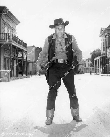 crp-05005 1957 hired gunman Rudy Bond ready for high noon showdown film The Hard Man crp-05005
