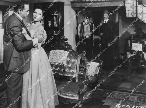 crp-05015 1957 Lorne Greene, Valerie French film The Hard Man crp-05015