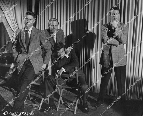 crp-05216 1958 Bob Dennis, Tommy Ivo, Mark Damon, Robert Moechel film Life Begins at 17 crp-05216