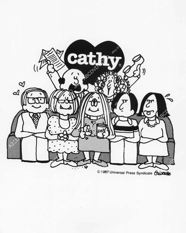 crp-05462 1987 animated characters funny strip cartoon TV Cathy crp-05462