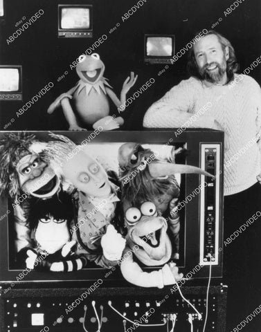 crp-05500 1989 Jim Henson w Kermit, Gonzo muppets TV The Jim Henson Hour crp-05500