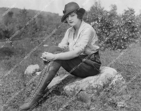 crp-05568 1921 Alma Tell in her high lace boots silent film The Iron Trail crp-05568