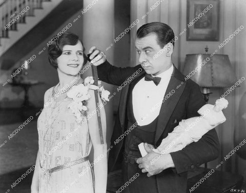 crp-05610 1927 Marjorie Daw, Johnny Hines w Venus statue silent film Home Made crp-05610