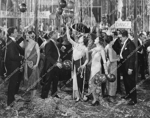 crp-05643 1925 Leatrice Joy, Edmund Burns, Julia Faye pre-code New Years party silent film Hell's Highroad crp-05643