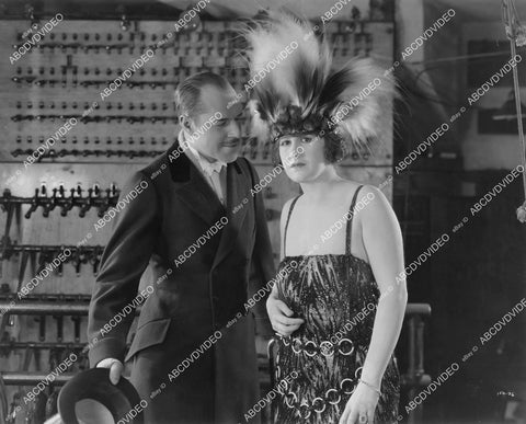 crp-05674 1921 Jack Holt w Phoebe Hunt or Gloria Hope silent film The Grim Comedian crp-05674