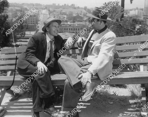 crp-05848 1951 David Wayne w producer Harold Nebenzal Los Angeles location film noir M crp-05848
