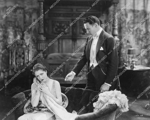 crp-06073 1929 Rod La Rocque, Billie Dove scene n silent film The Man and the Moment crp-06073